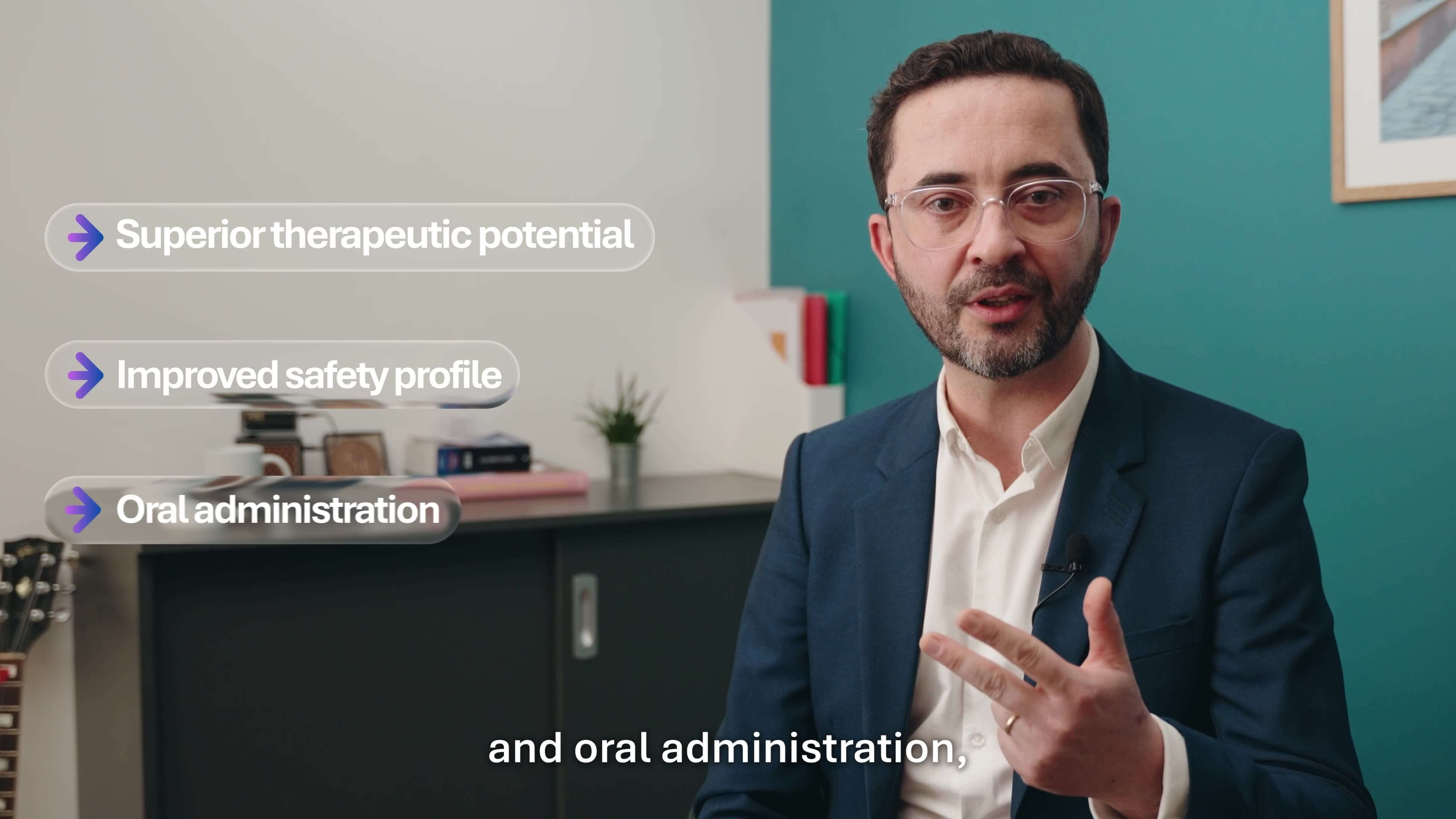 Interview du PDG d'Oragen Therapeutics dans la vidéo pitch
