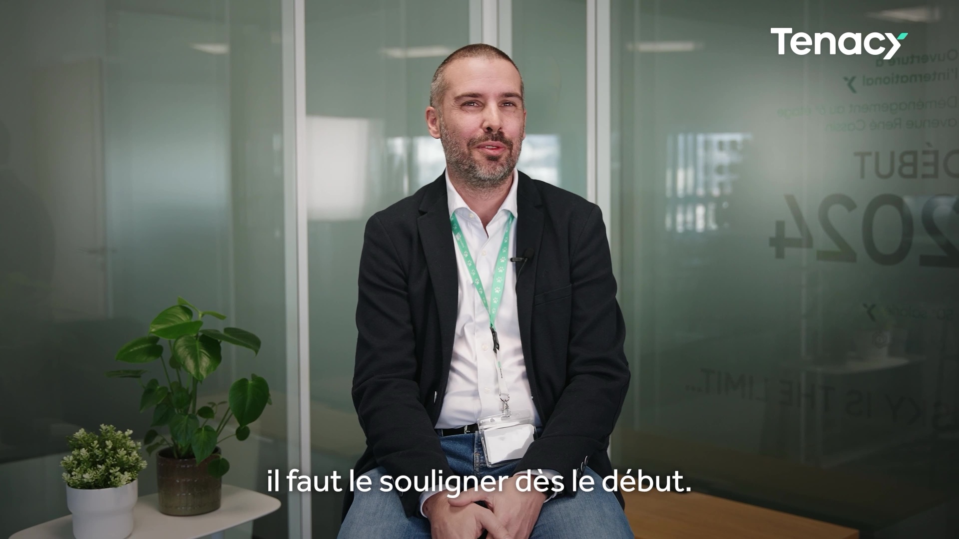 Tournage d'un témoignage client lors de l'événement Tenacy